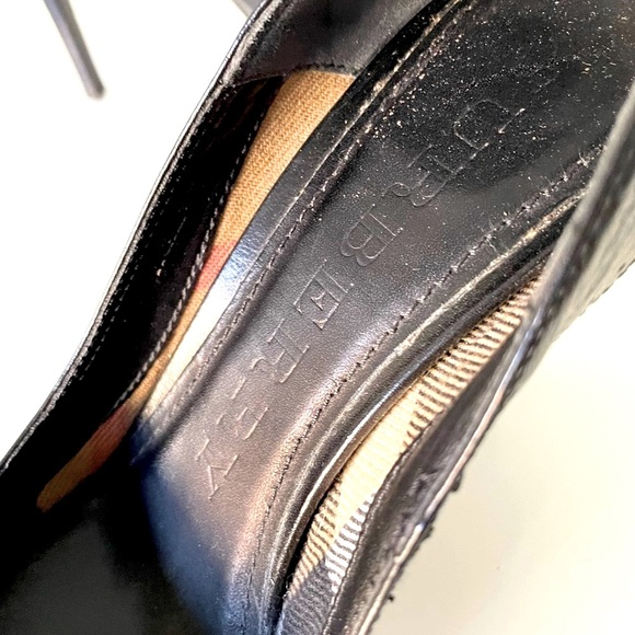 BURBERRY “Bridle” Black Arlington Platform Pumps - Picture 15 of 15